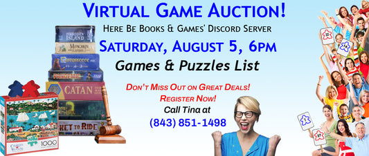 Games to be Auctioned Off Saturday, August 5, 2023