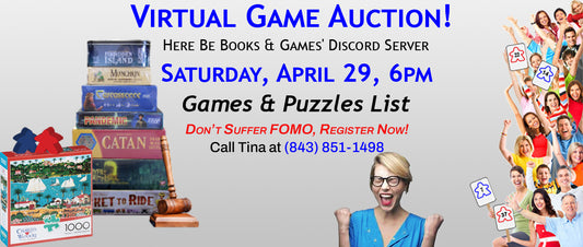 Games to be Auctioned Off Saturday, April 29, 2023