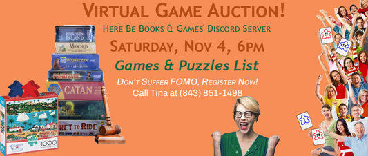 Games to be Auctioned Off, Saturday, November 4, 2023 - Final List