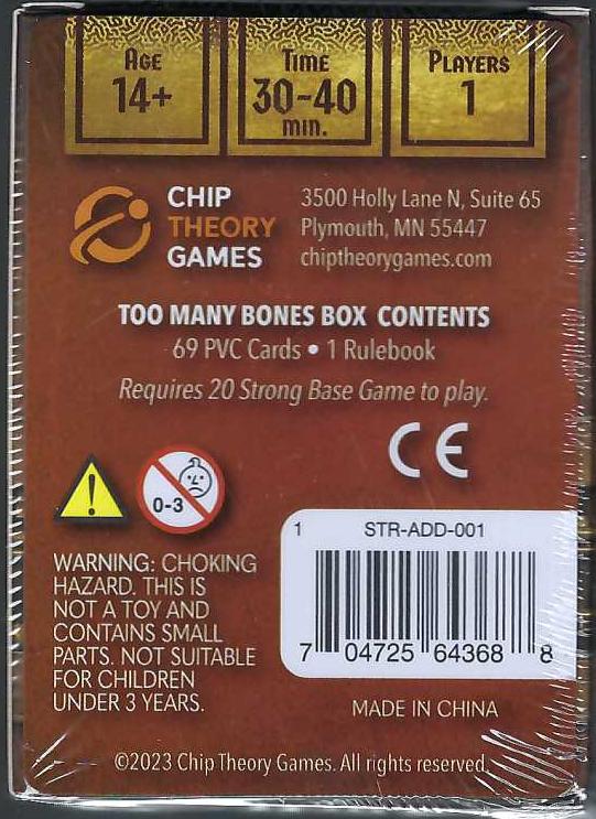 20 Strong Too Many Bones expansion box back