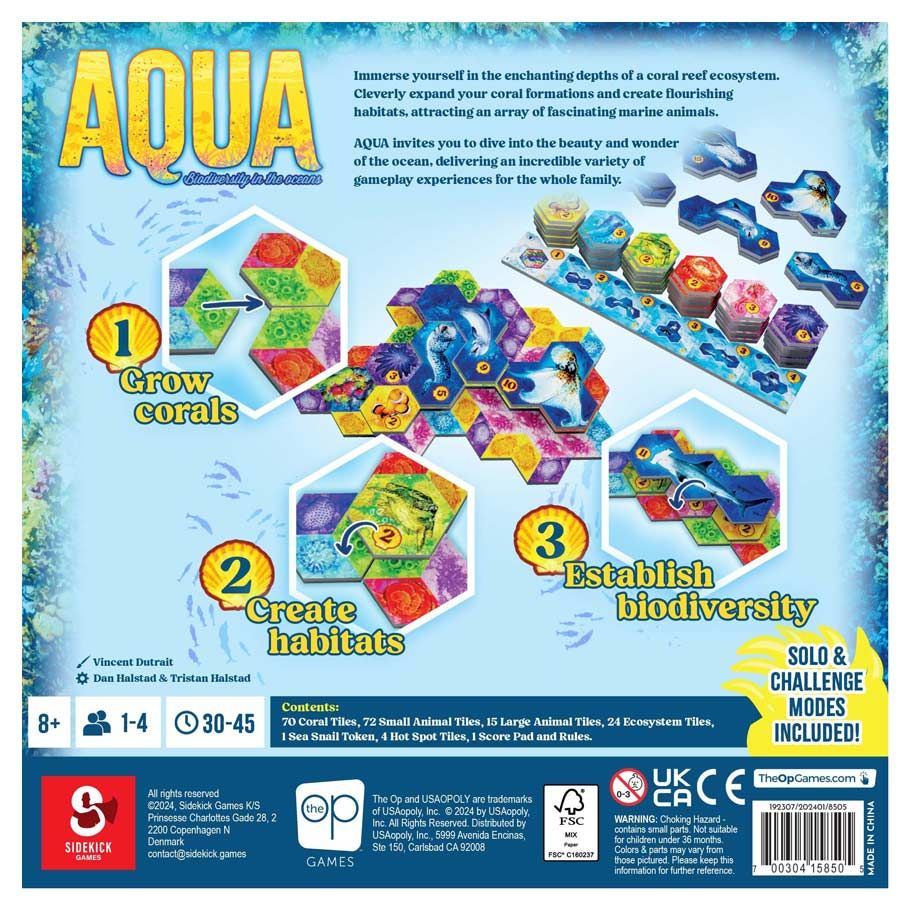 AQUA: Biodiversity in the Oceans back of box