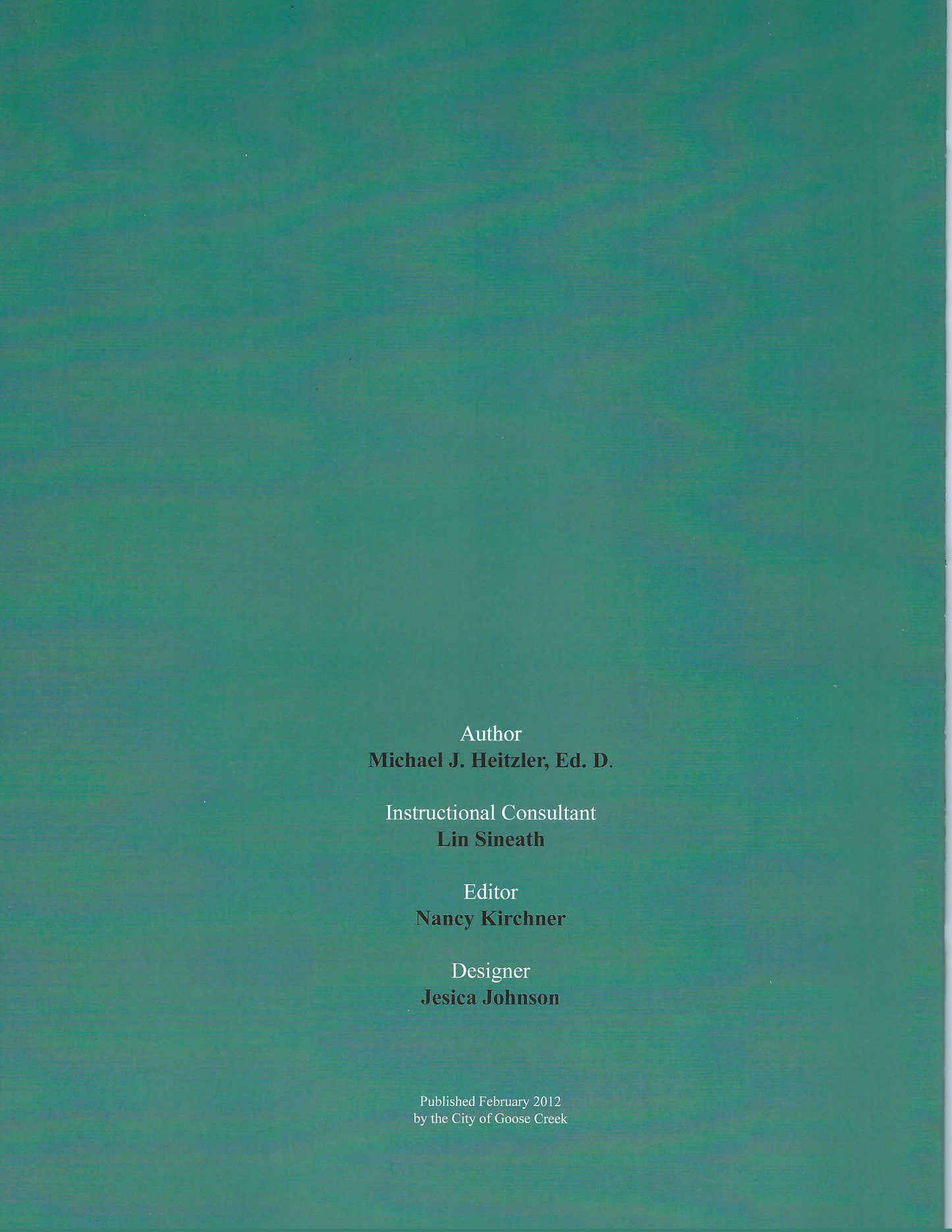 Bowen's Corner by Michael J. Heitzler back cover