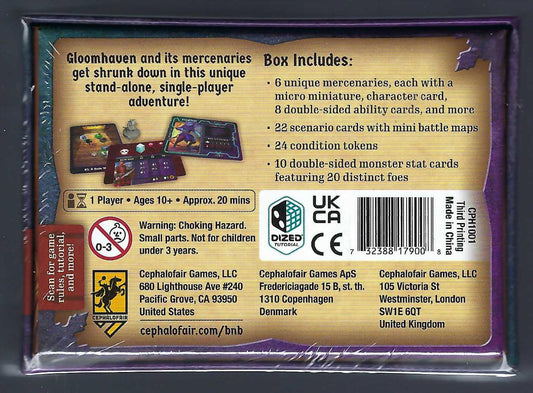 Gloomhaven Buttons & Bugs back cover