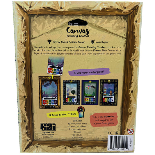 Canvas Finishing Touches back of box