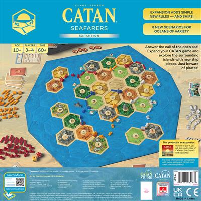 Catan Seafarers (6th Edition) back of box