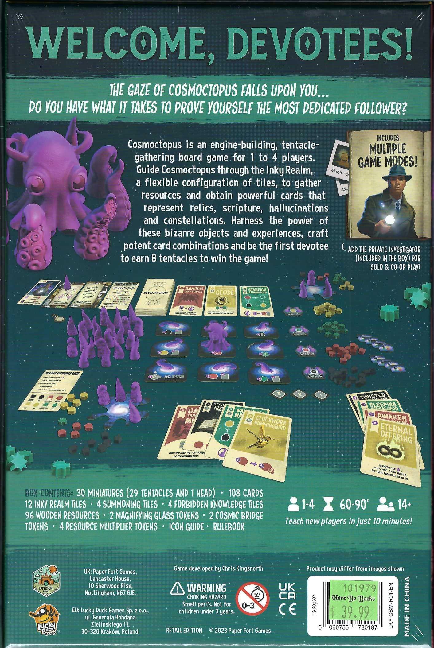 Cosmoctopus back of box
