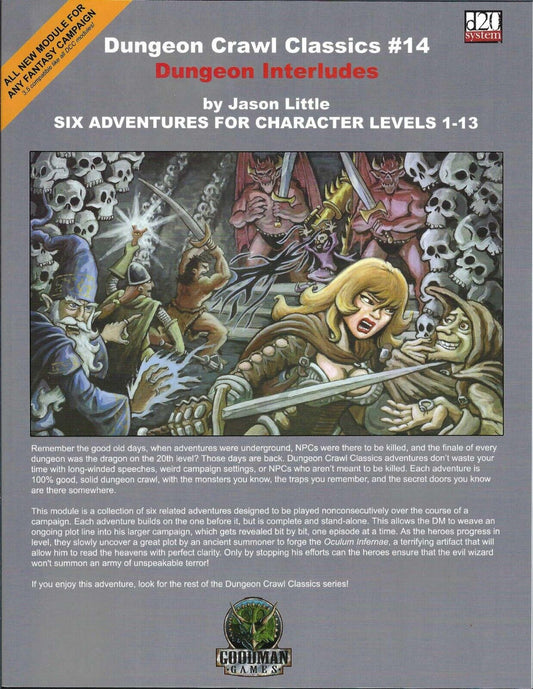 Dungeon Interludes (Dungeon Crawl Classics 14) front cover of module