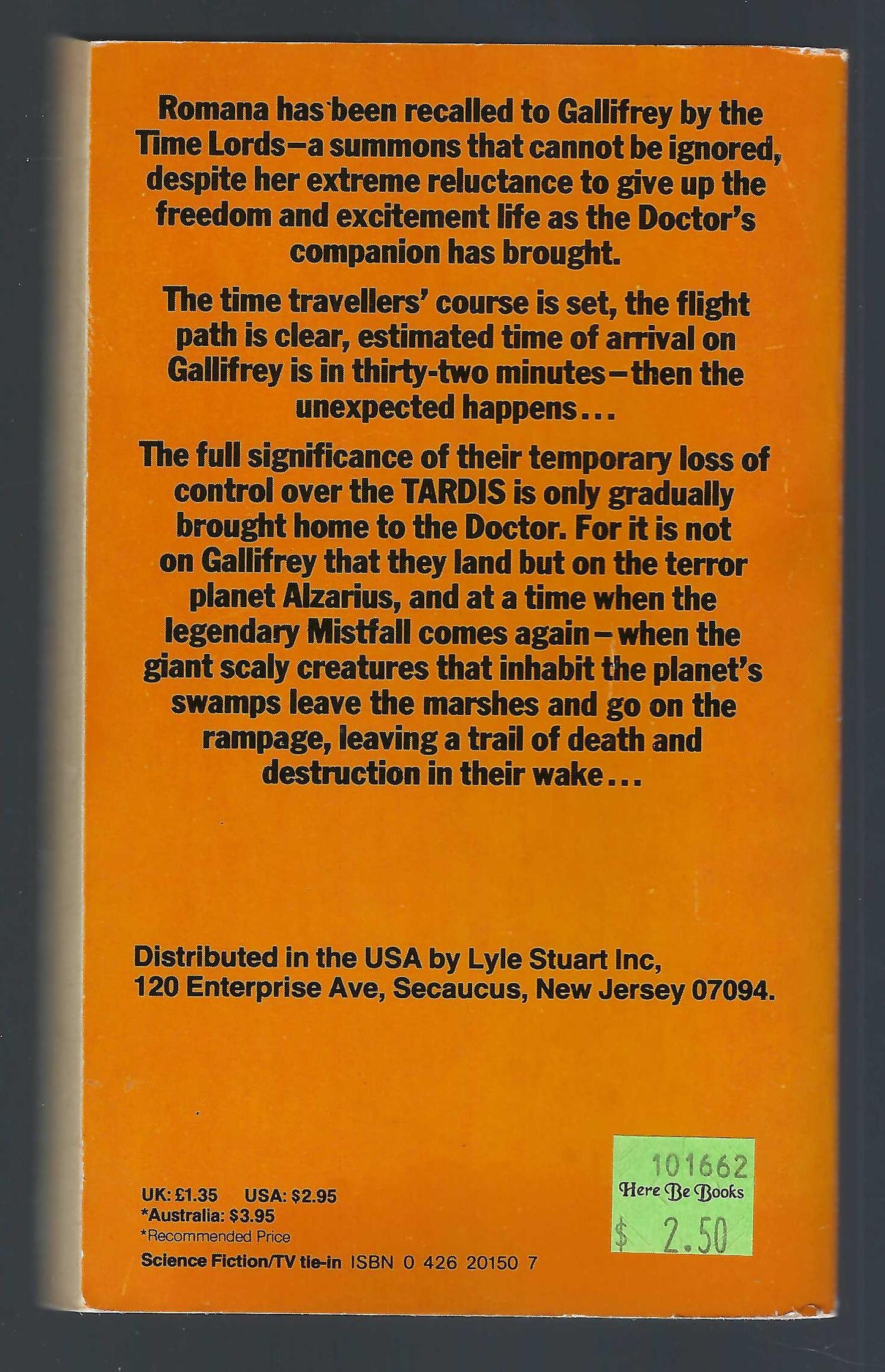 Doctor Who Full Circle by Andrew Smith back cover