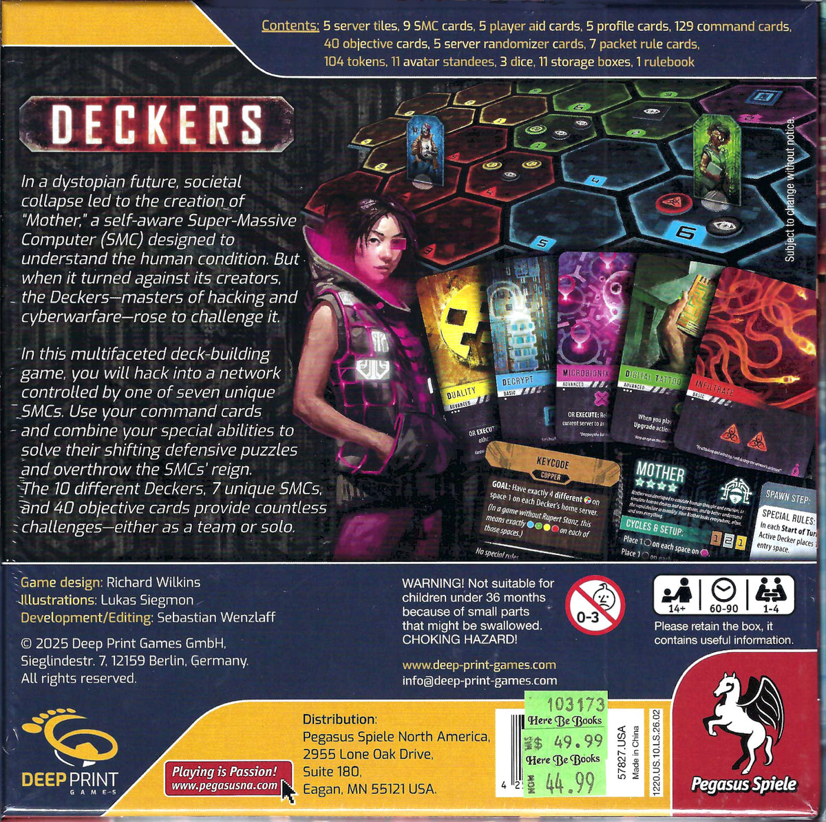 Deckers back of box