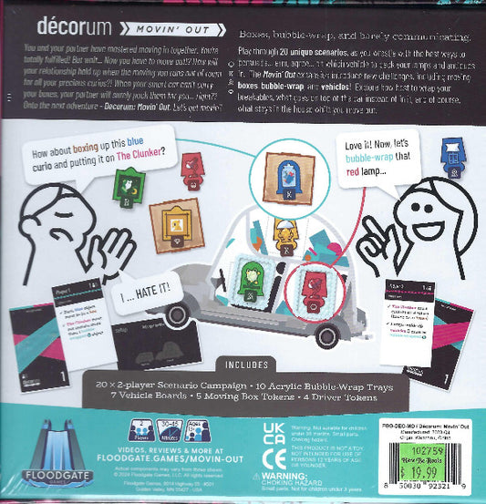 Decorum Movin' Out back of box