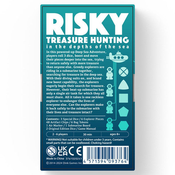 Deep Sea Adventure back of box