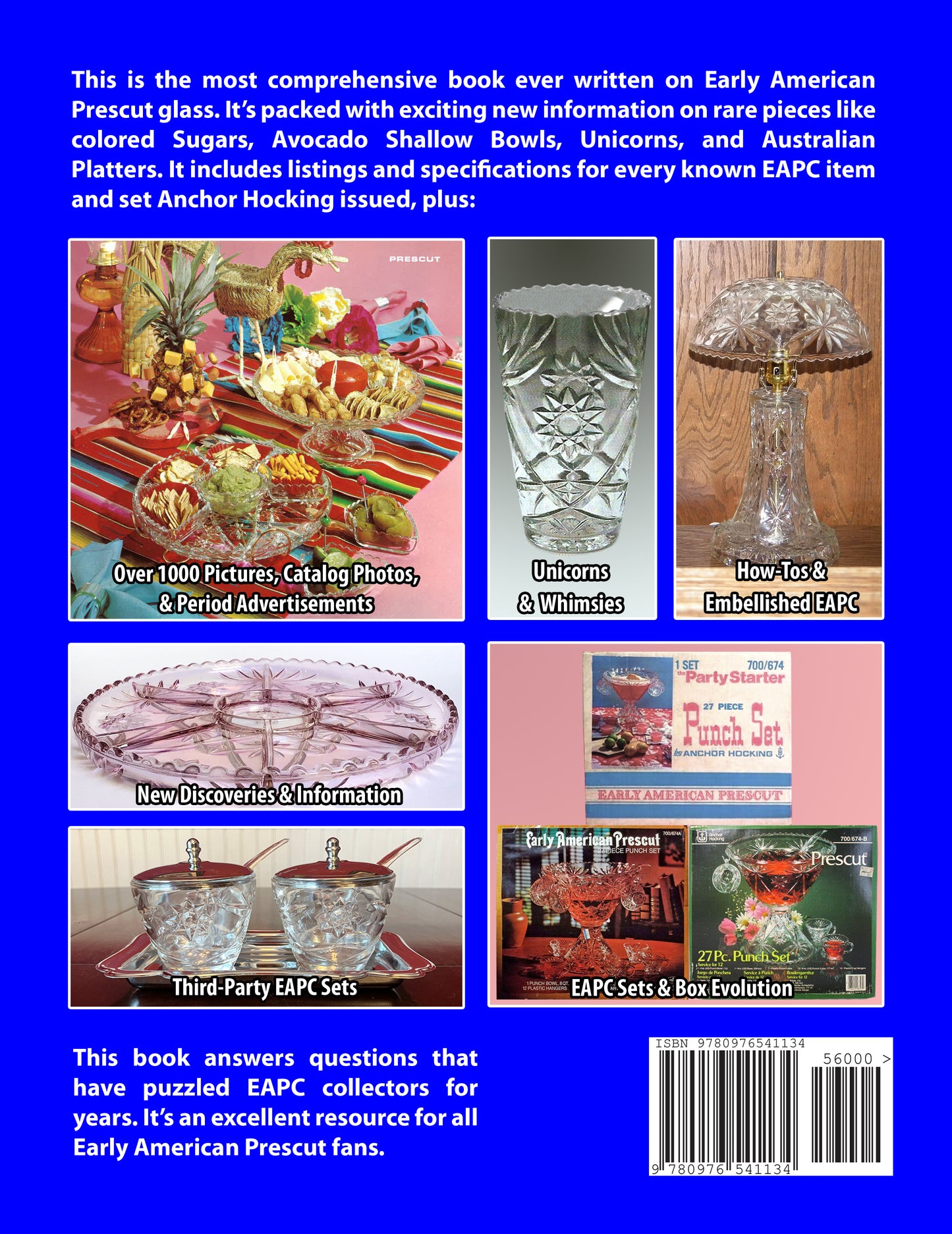 Early American Prescut Glass: A comprehensive guide to Anchor Hocking's iconic star pattern by Tina Spain McDuffie - Paperback - back