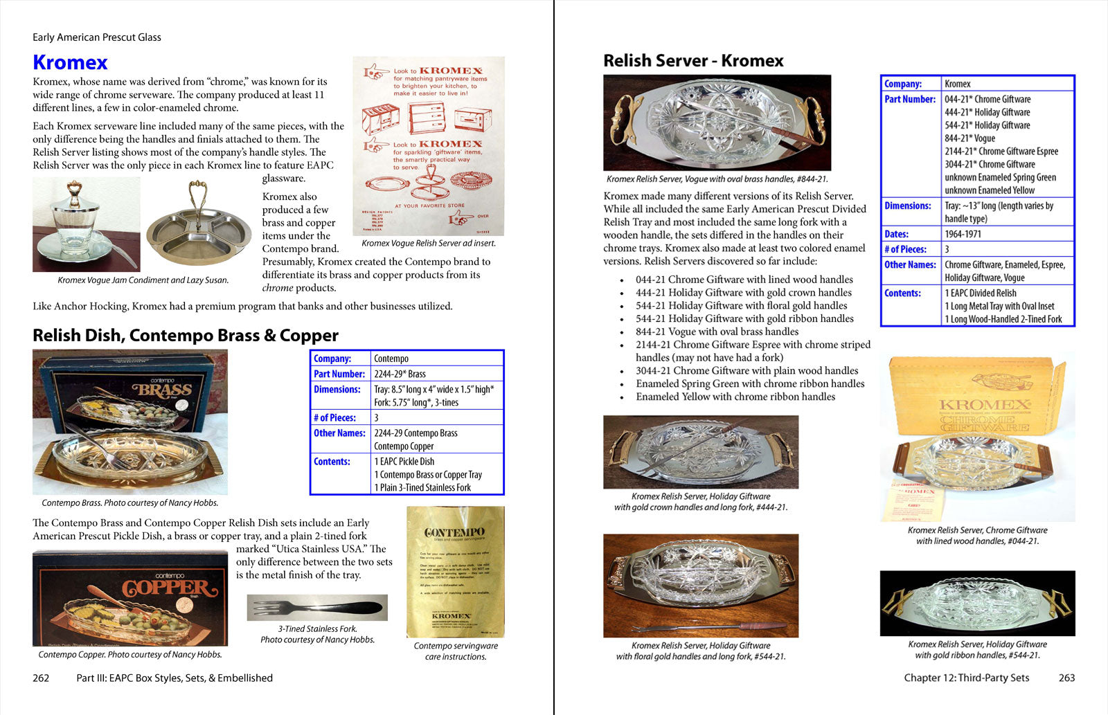 American Prescut Glass - sample pages