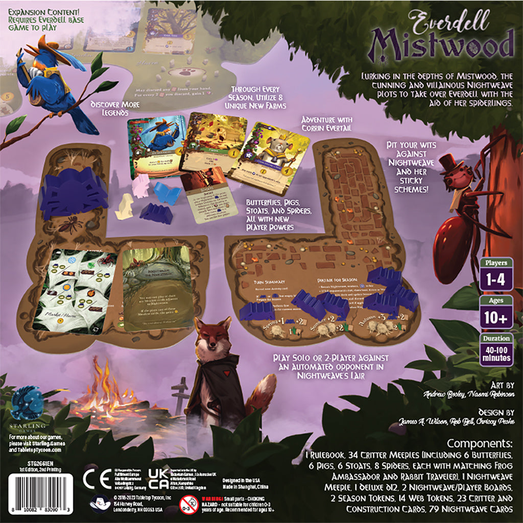 Everdell Mistwood back of box