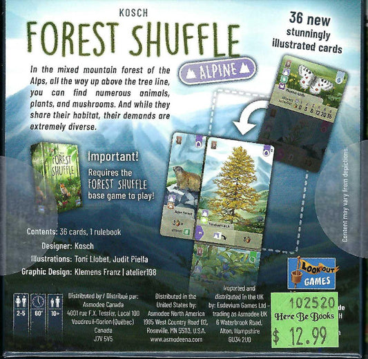 Forest Shuffle Alpine expansion back of box