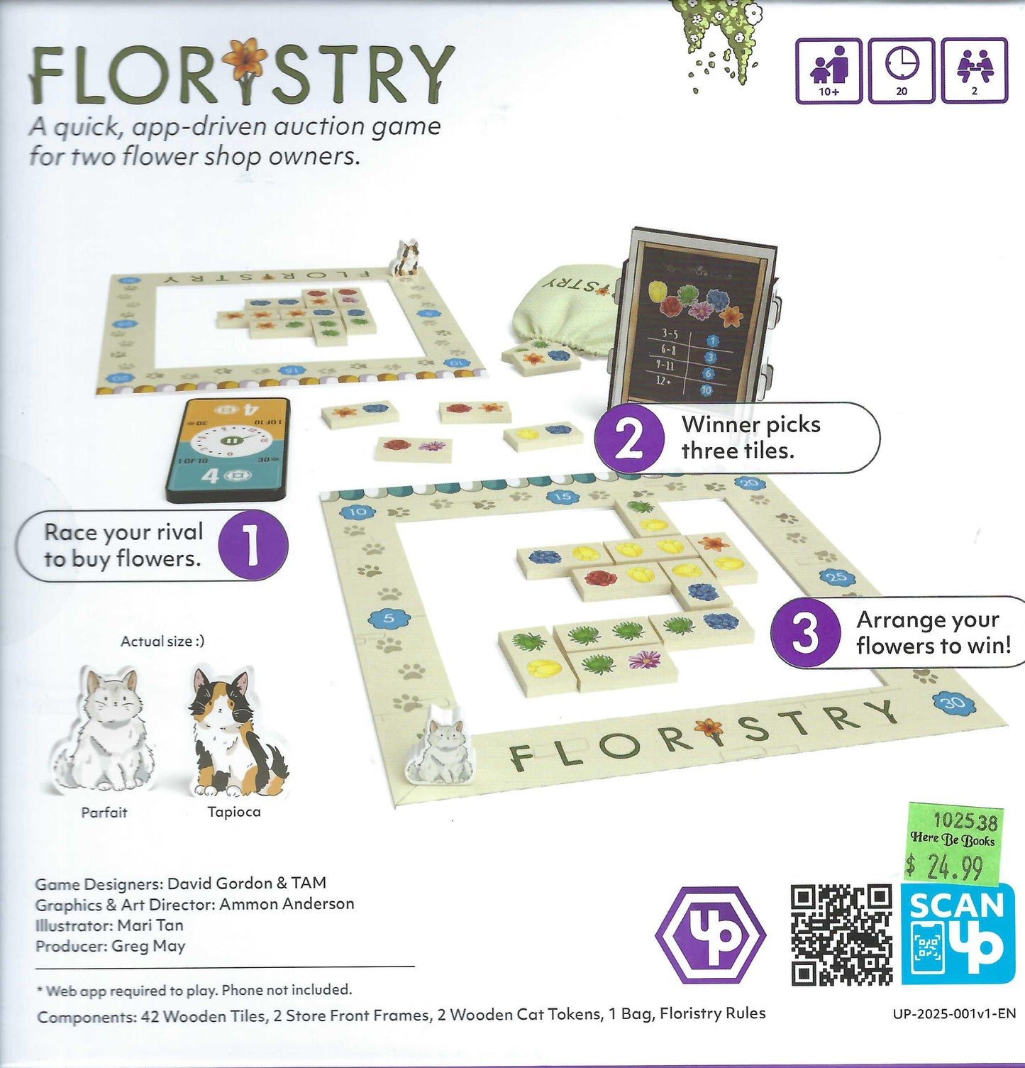 Floristry back of box