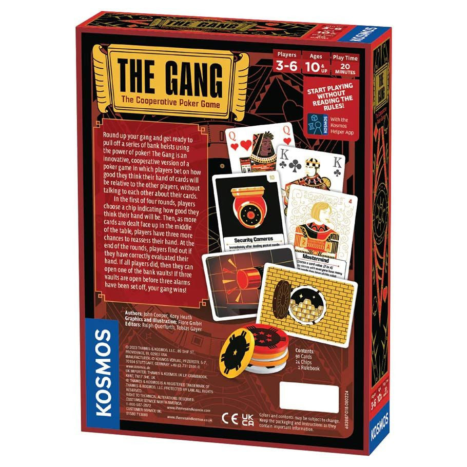 The Gang The Cooperative Poker Game back of box