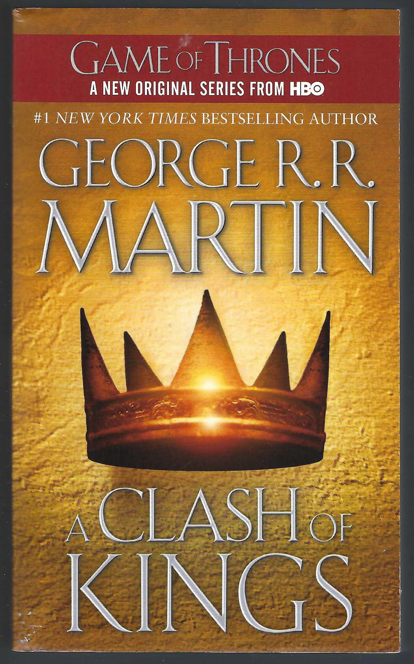 A Game of Thrones & A Clash of Kings, George RR Martin, Bantam covers