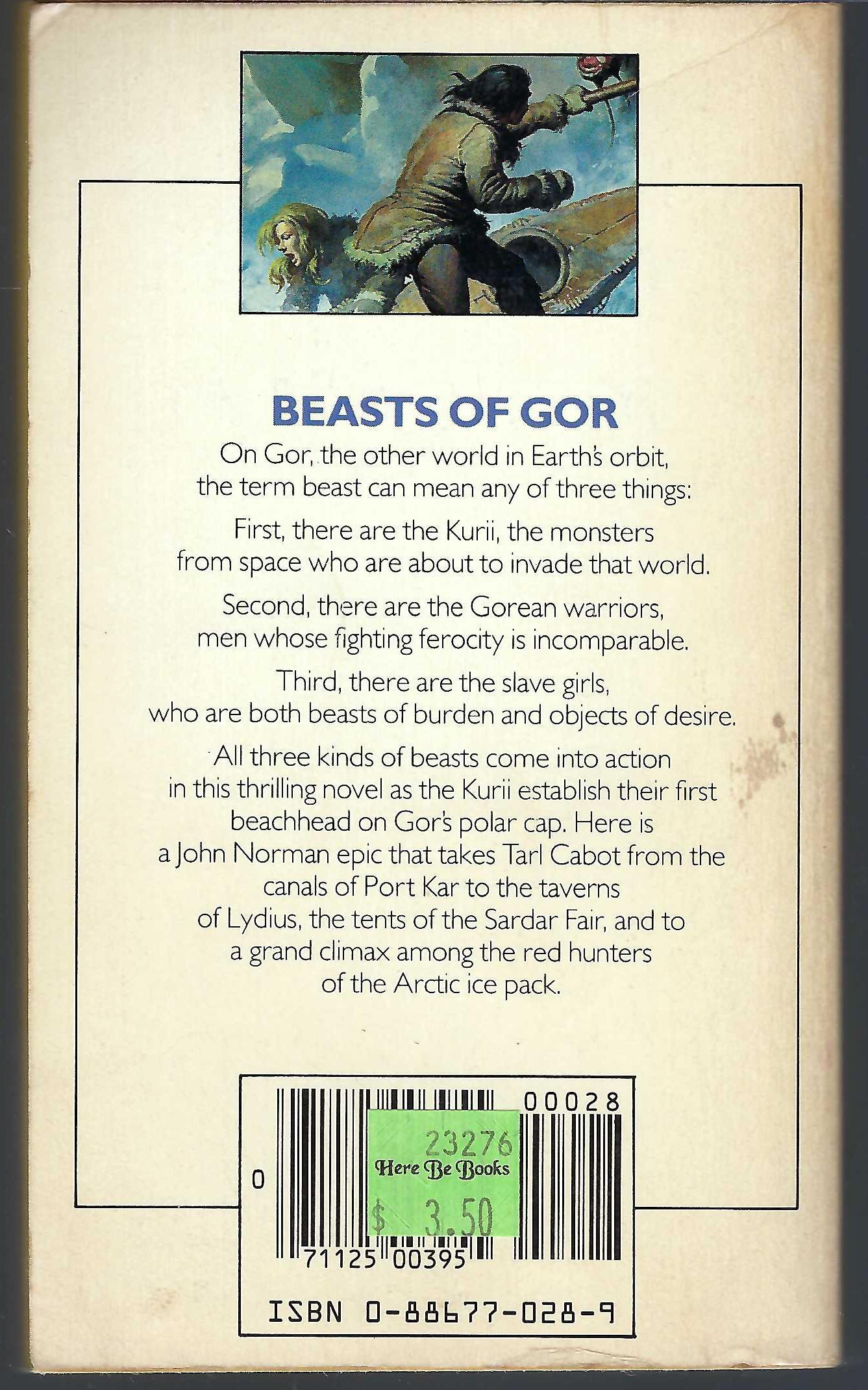 Beasts of Gor by John Norman back cover