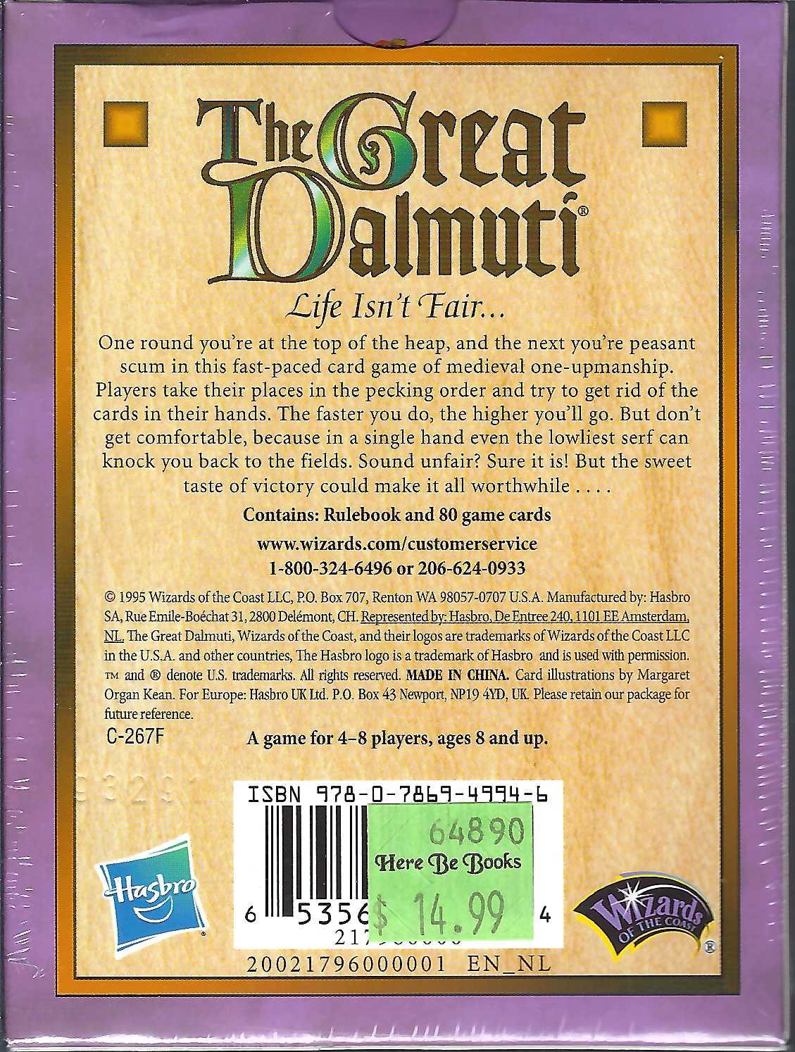 Great Dalmuti back of box