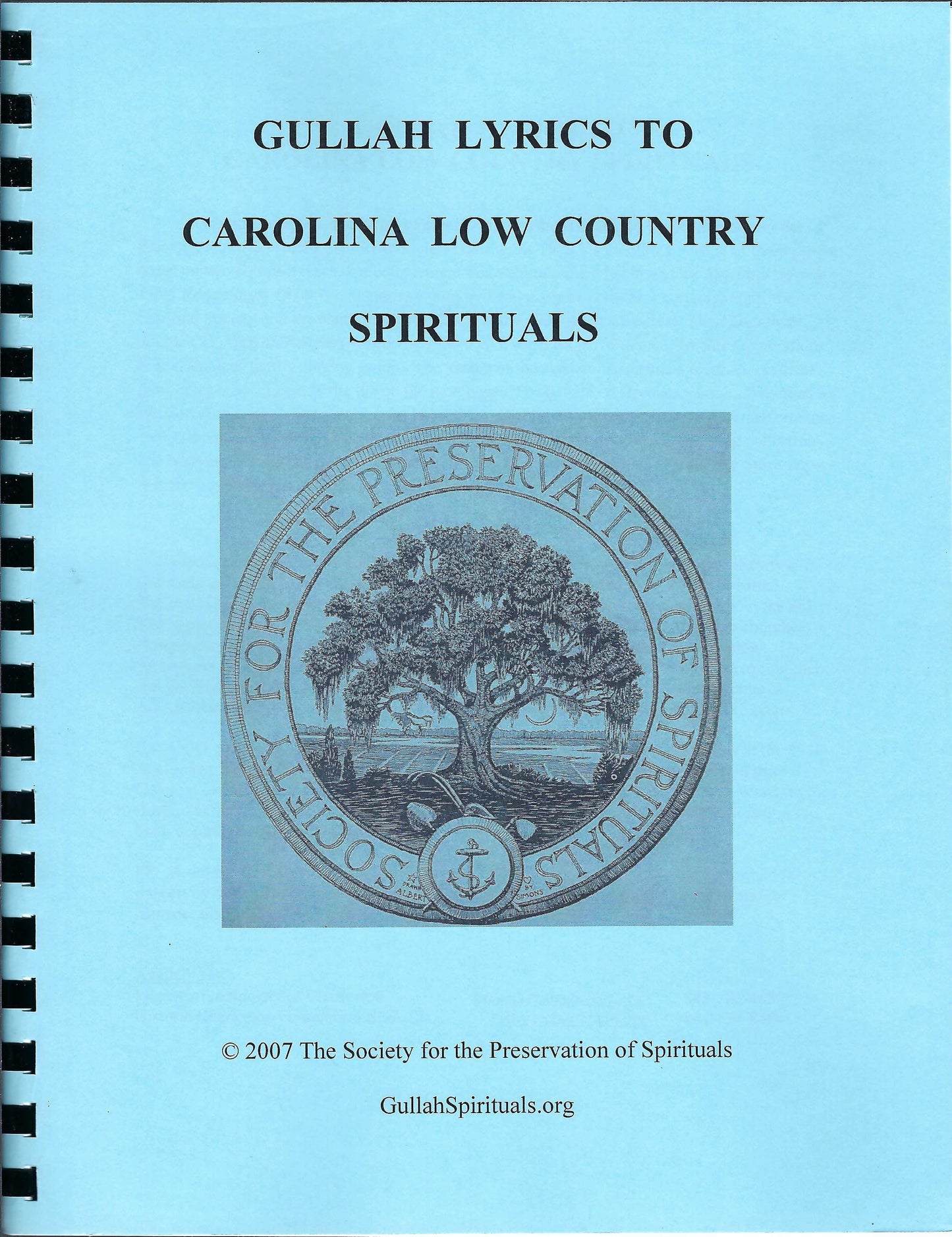 Gullah Lyrics to Carolina Low Country Spirituals front cover