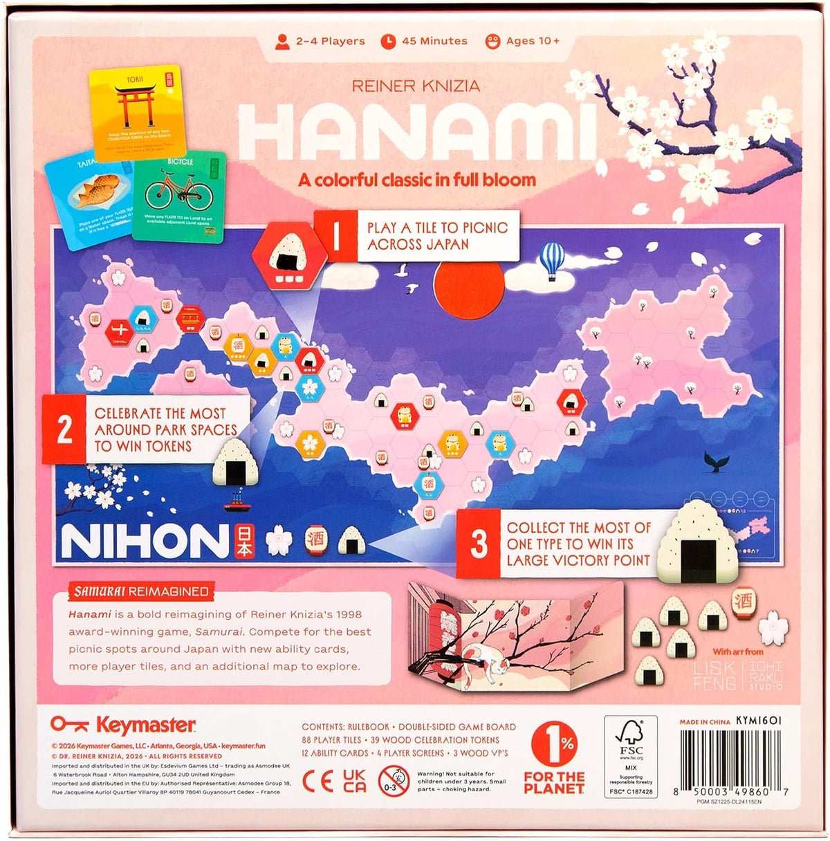 Hanami back of box