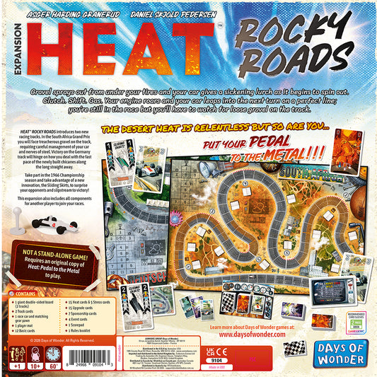 Heat Rocky Roads back of box