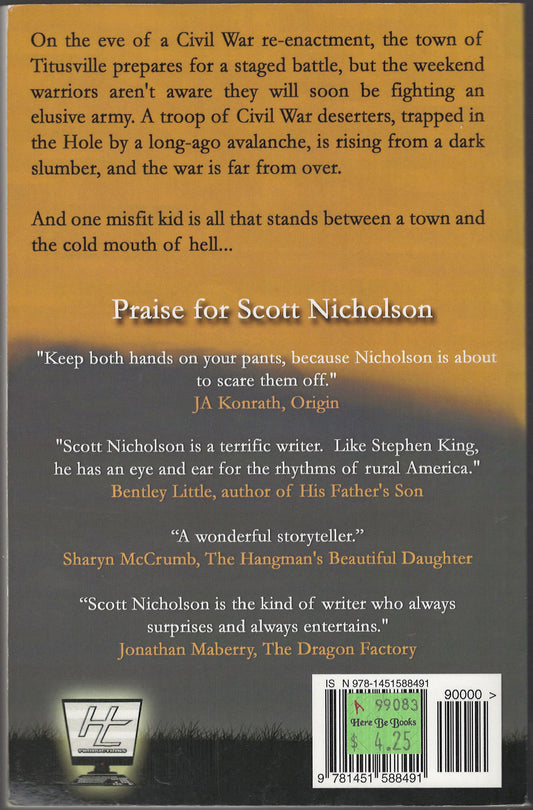 Drummer Boy by Scott Nicholson back cover