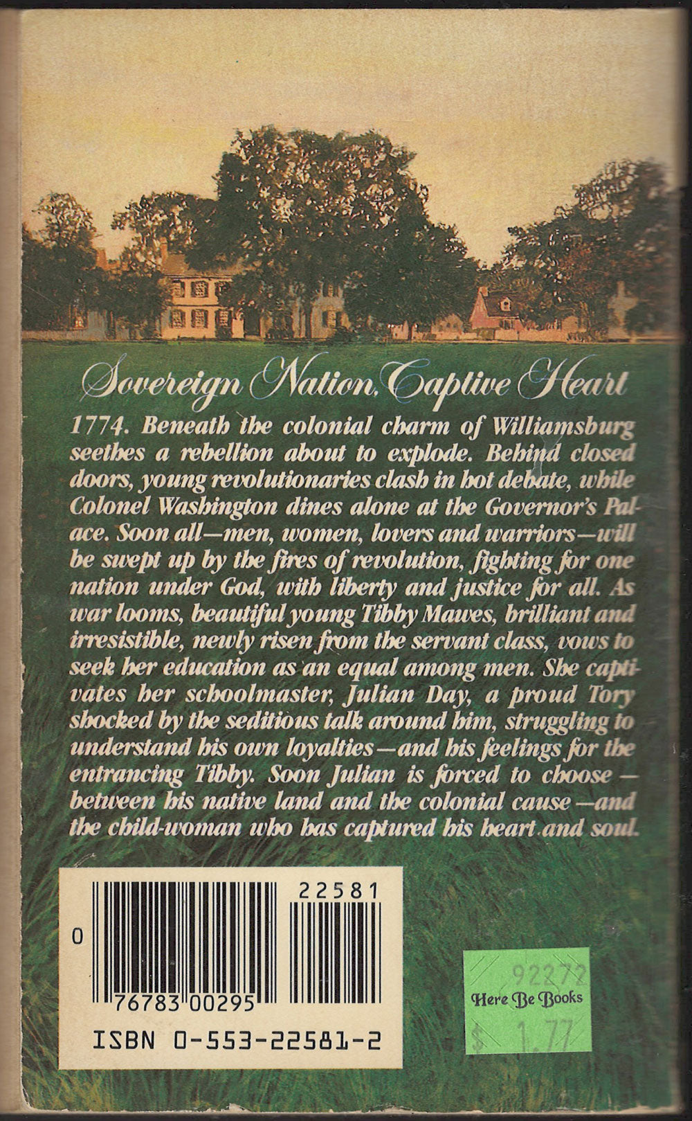 Dawn's Early Light by Elswyth Thane back cover