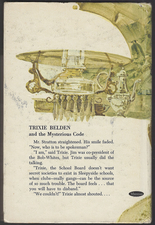 Trixie Belden and the Mysterious Code back cover