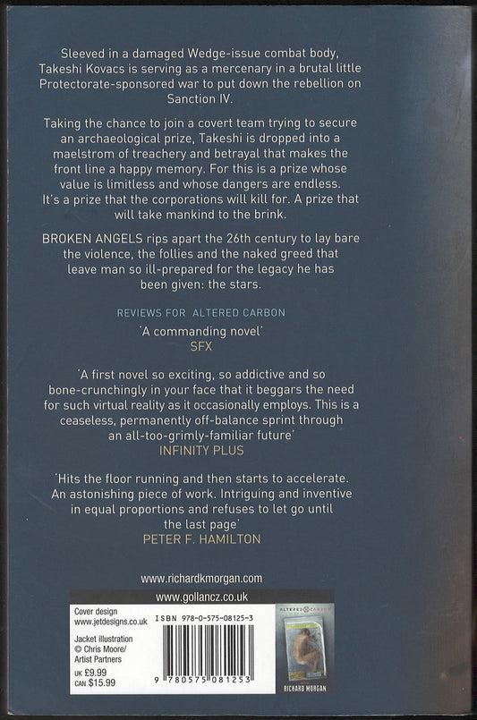 Broken Angels by Richard Morgan back cover