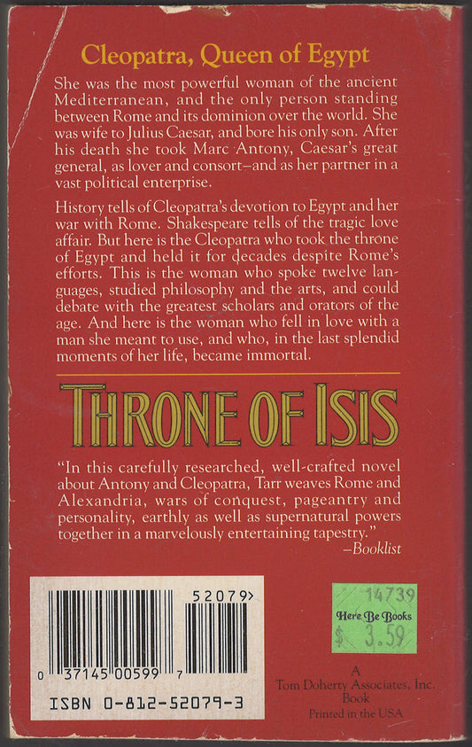 Throne of Isis by Judith Tarr back cover