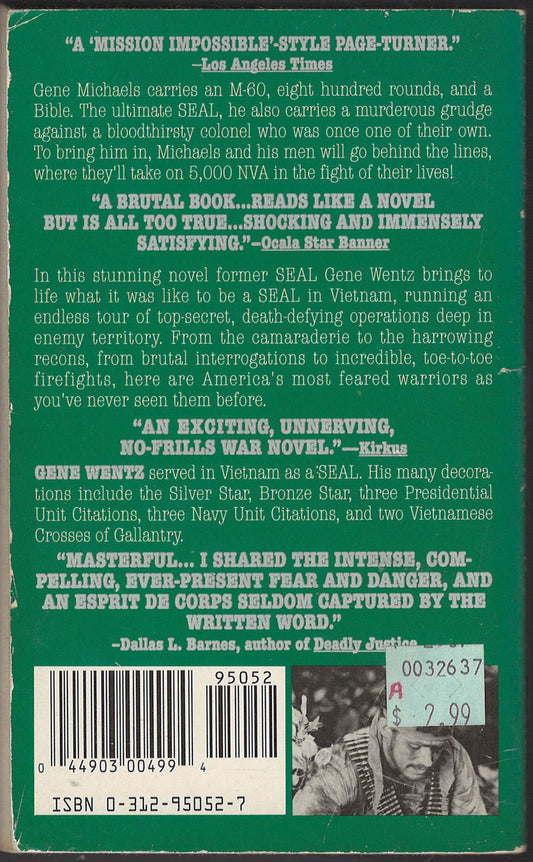 Men in Green Faces by Gene Wentz and B. Jurus back cover