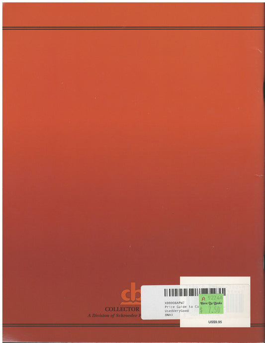 Price Guide to Collector's Encyclopedia of Occupied Japan by Gene Florence back cover