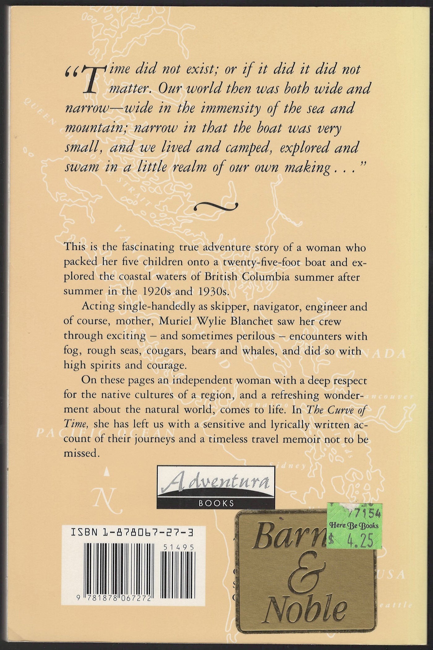 Curve of Time back cover