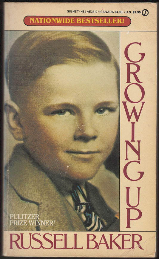Growing Up by Russell Baker front cover
