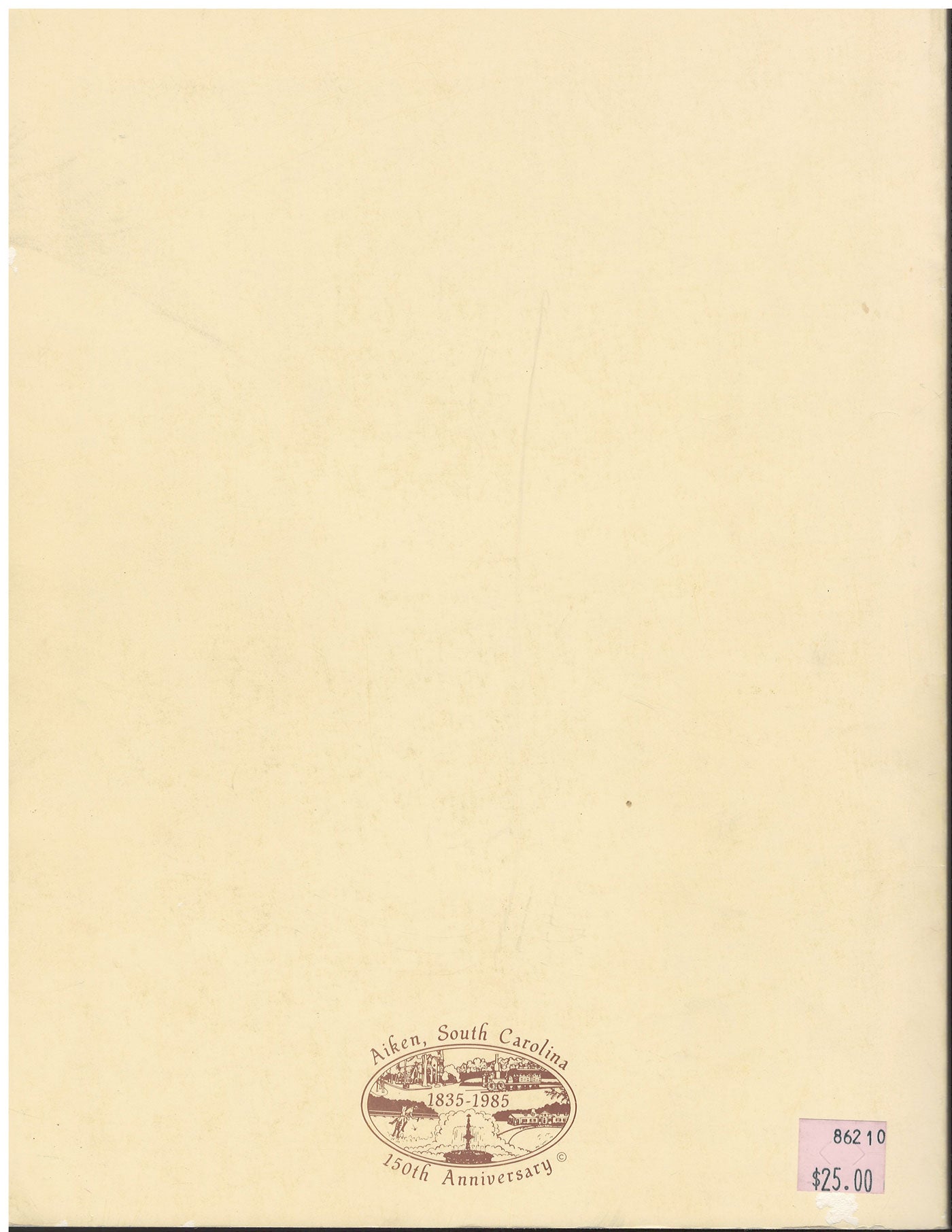 Historical Sketches on Aiken back cover