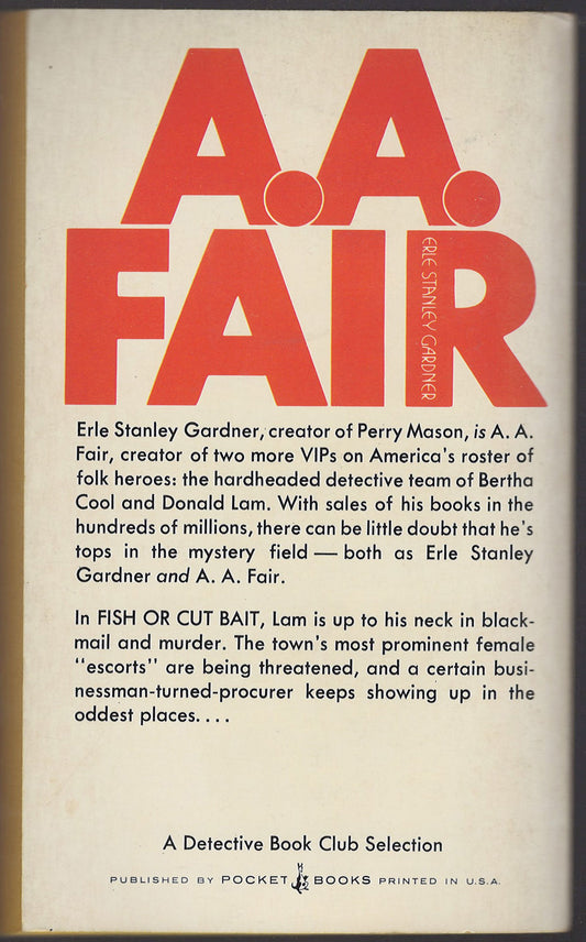 Fish or Cut Bait by A. A. Fair back cover