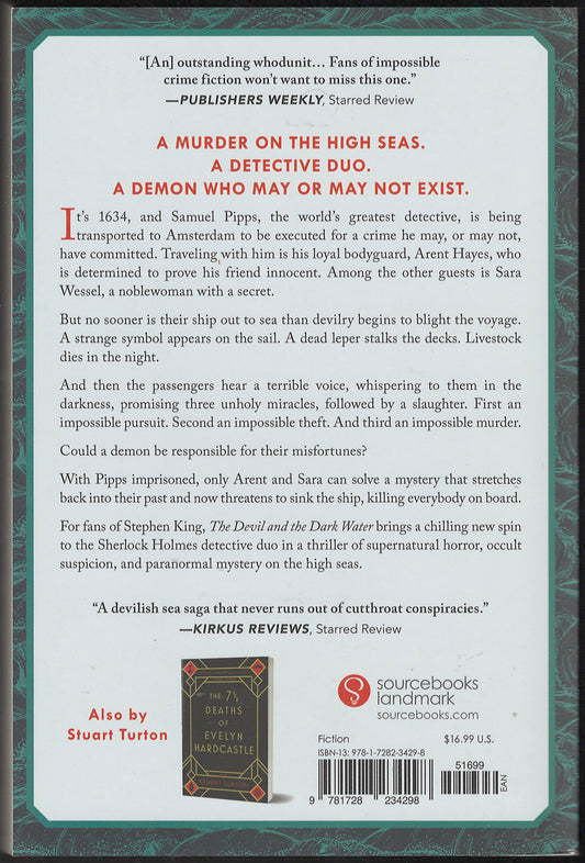 The Devil and the Dark Water by Stuart Turton back cover