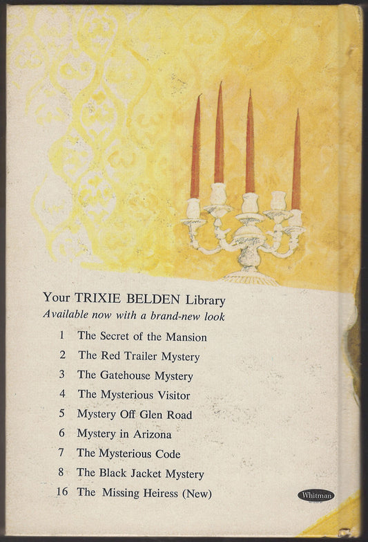 The Mysterious Visitor by Julie Campbell back cover