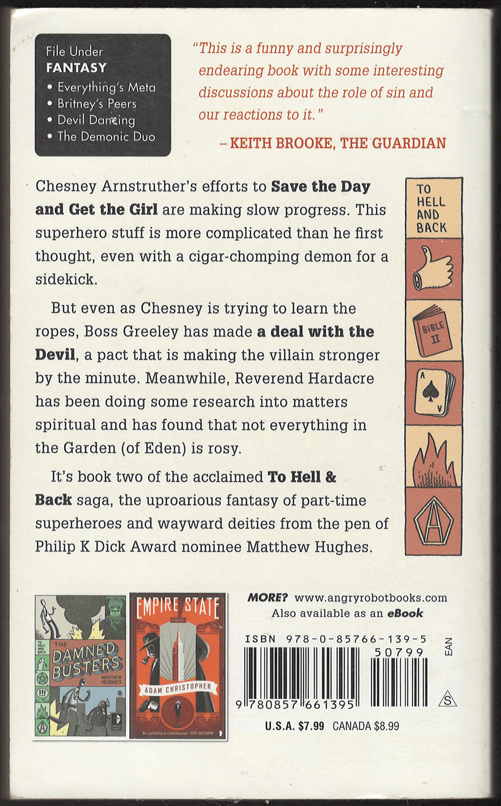 Costume Not Included by Matthew Hughes back cover