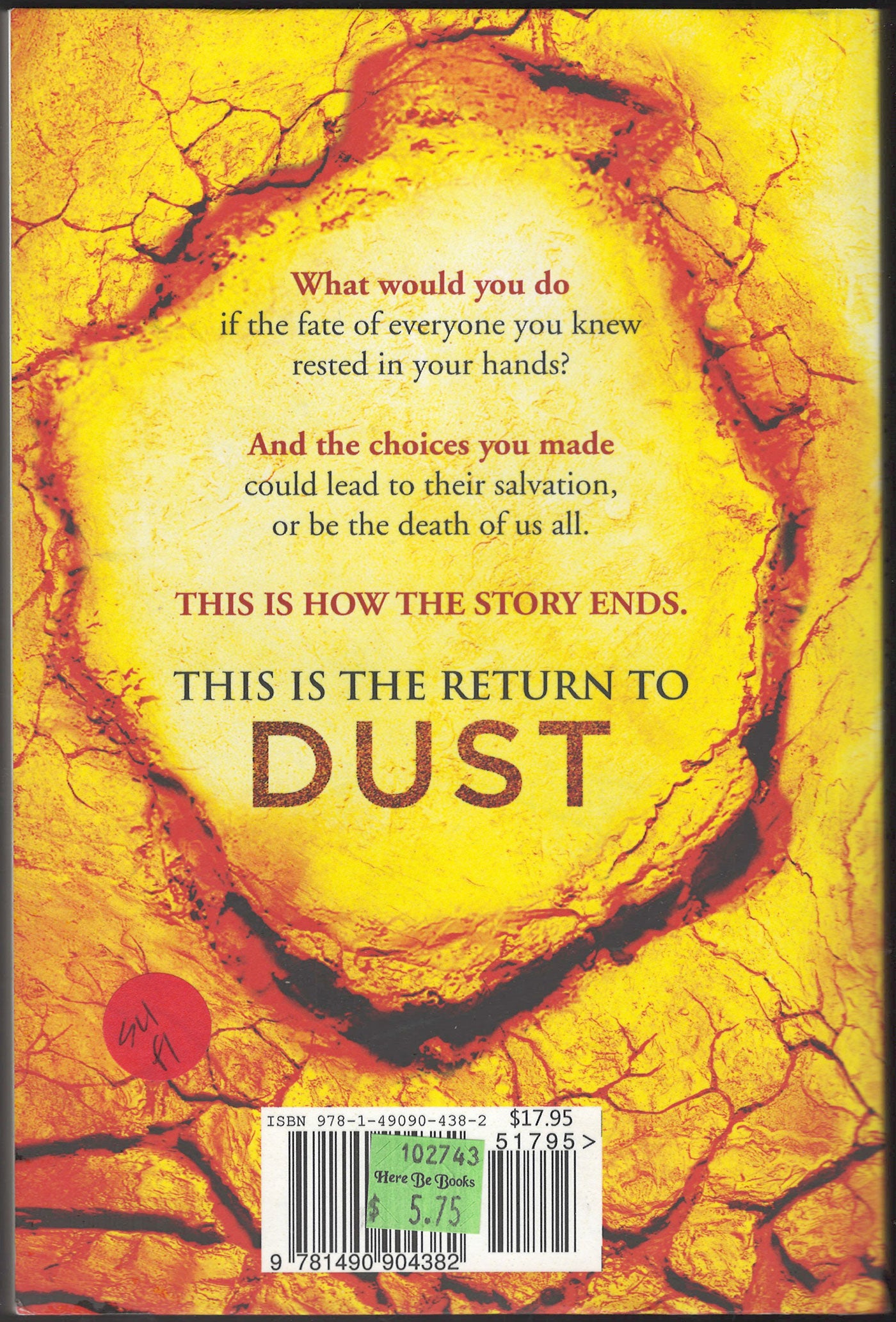 Dust by Hugh Howey back cover