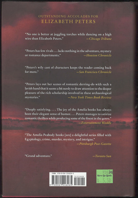 A River in the Sky by Elizabeth Peters back cover