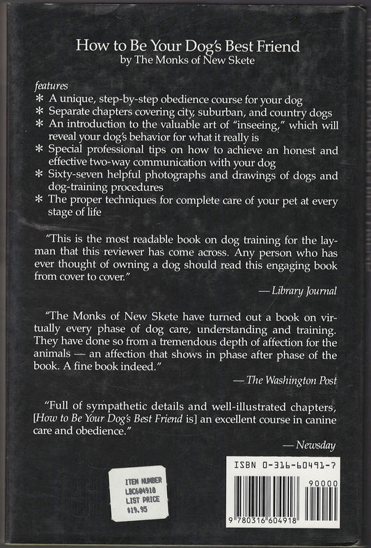 How to Be Your Dog's Best Friend: A Training Manual for Dog Owners back cover