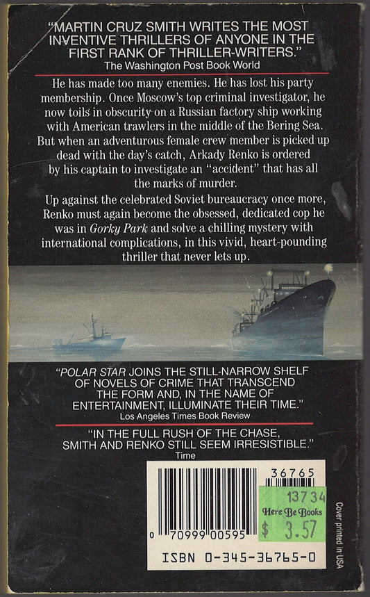 Polar Star by Martin Cruz Smith back cover