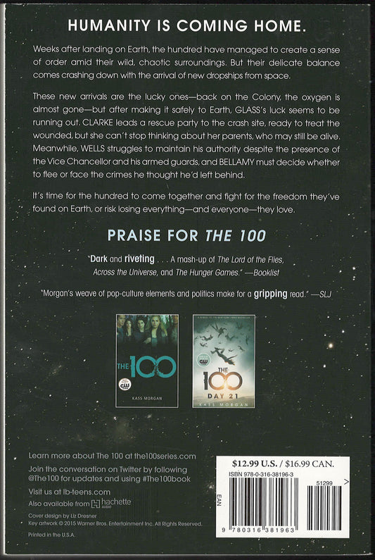 100 Homecoming by Kass Morgan back cover