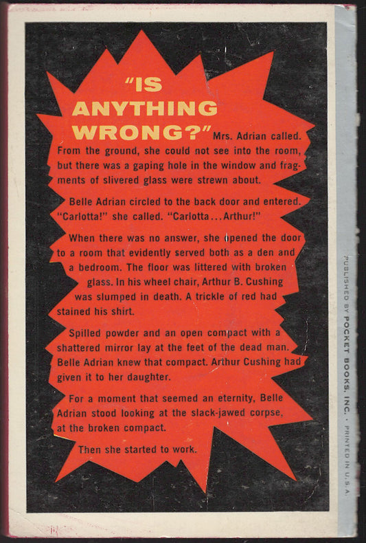 The Case of the Angry Mourner by Erle Stanley Gardner back cover