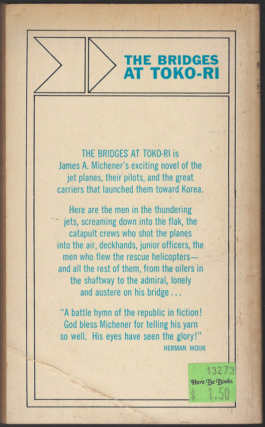 The Bridges at Toko-ri by James Michener back cover