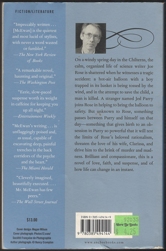 Enduring Love by Ian McEwan back cover