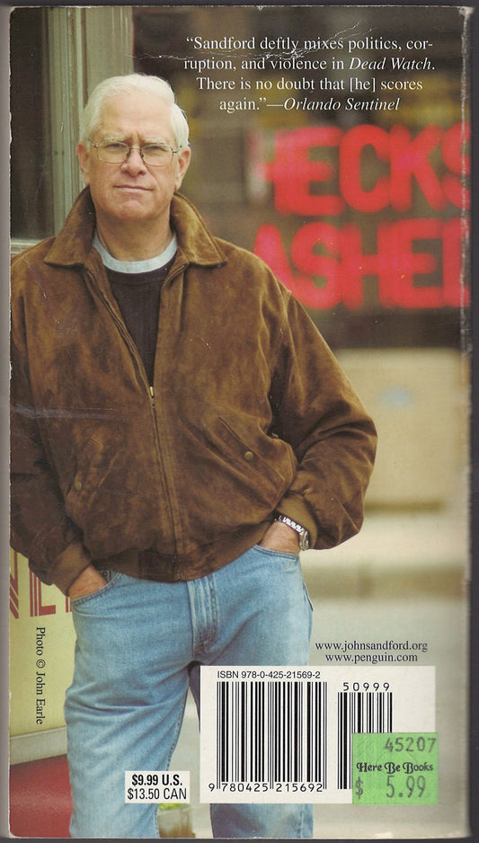 Dead Watch by John Sandford back cover